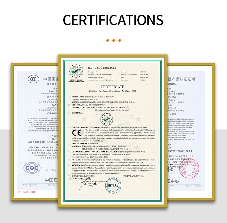 115kw Soft Starter Manufacturer 230A 50Hz/60Hz Online for Control Three-Phase Compressor AC Motor