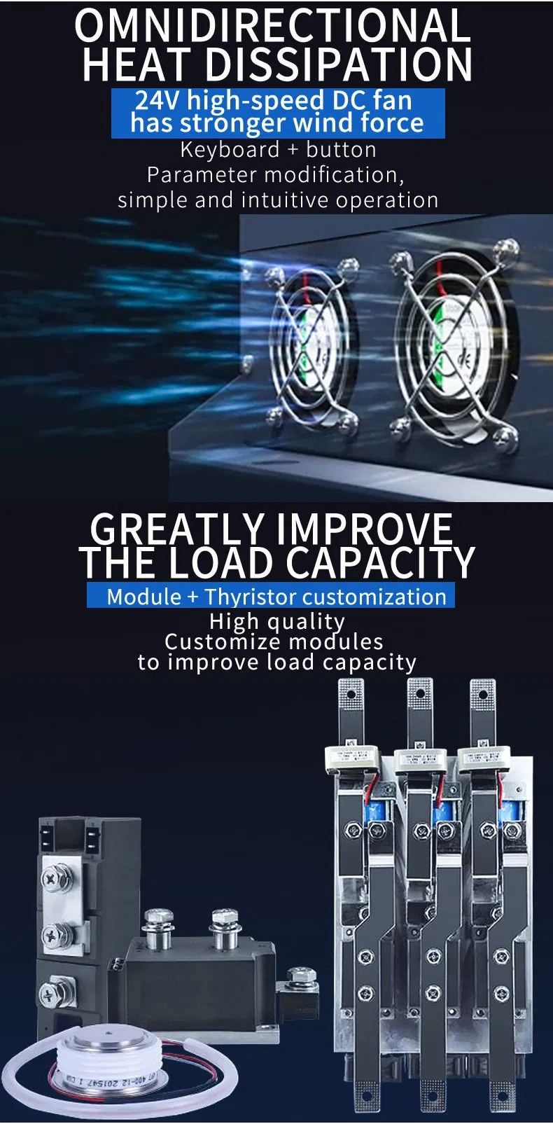 125HP Spanish Intelligent Language Soft Start AC Motor Soft Starter 3 Phase 220V/380V/440V/660V 90kw for Pump