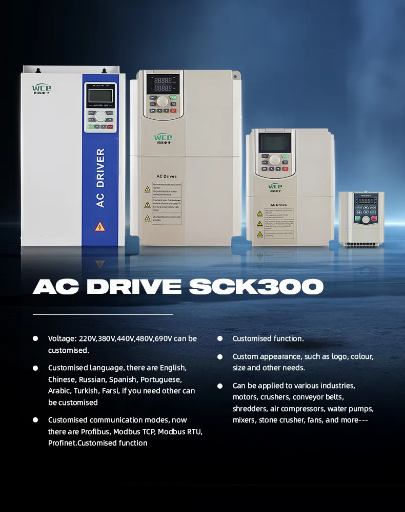 15kw 220V 380V 440V Variable-Frequency Drive AC for Pump Fan and Motor