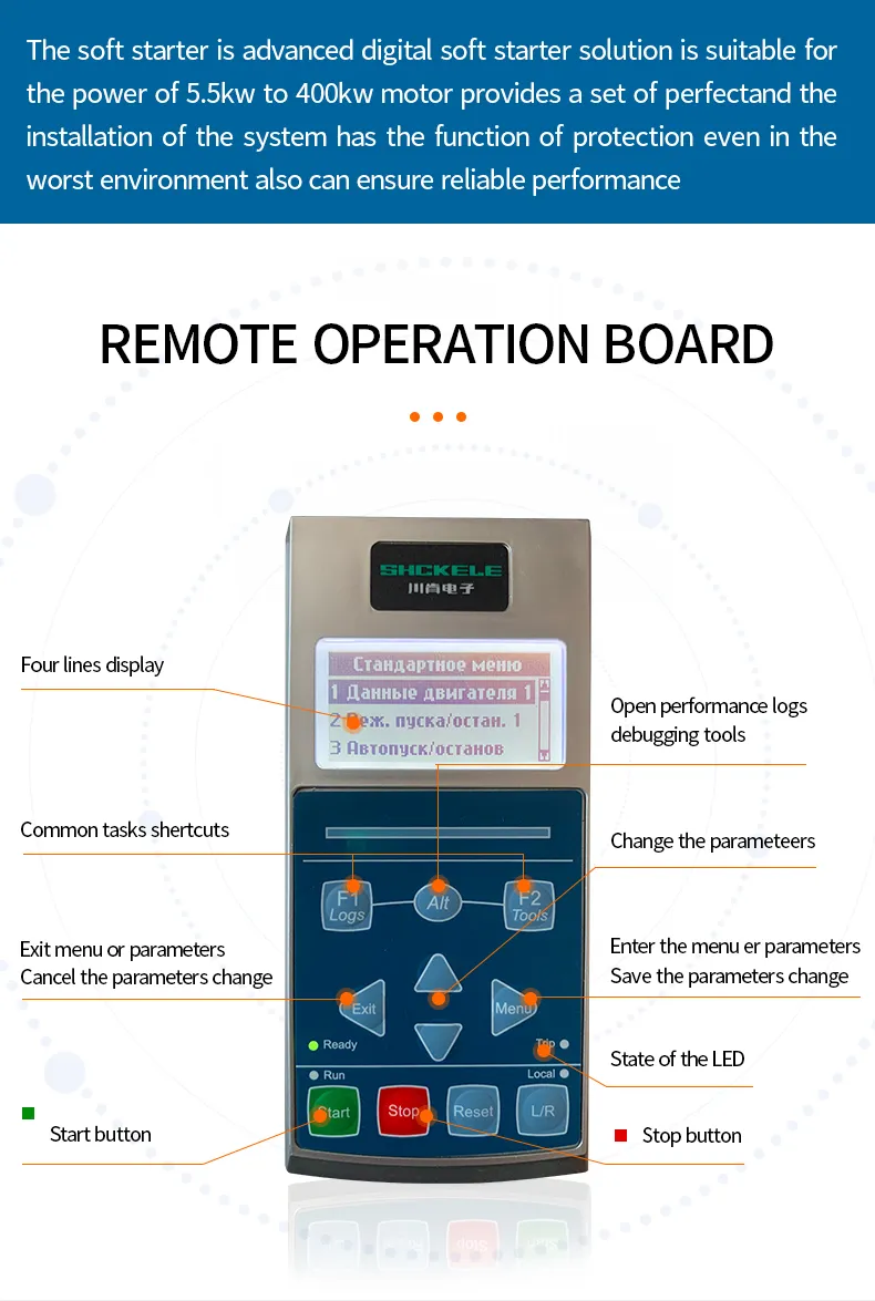 200kw 380V 3 Phase Motor Soft Starter for Pump Motor Air Compressor Crusher