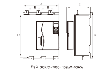 350kw 700A 3 Phase 220V/380V/690V AC Asynchronous Motor Soft Starter
