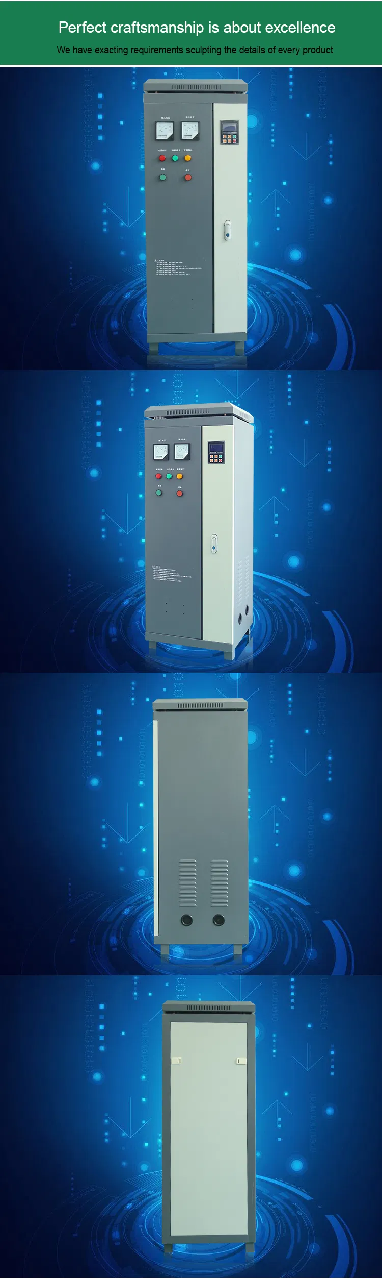 5.5-600kw 50Hz/60Hz Motor Protector Soft Starter Cabinet Included PLC & SCR