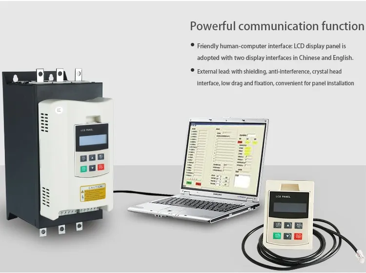 Accept Customization Online Soft Starter 90kw 120HP Three Phase 380V 50/60Hz Low Price