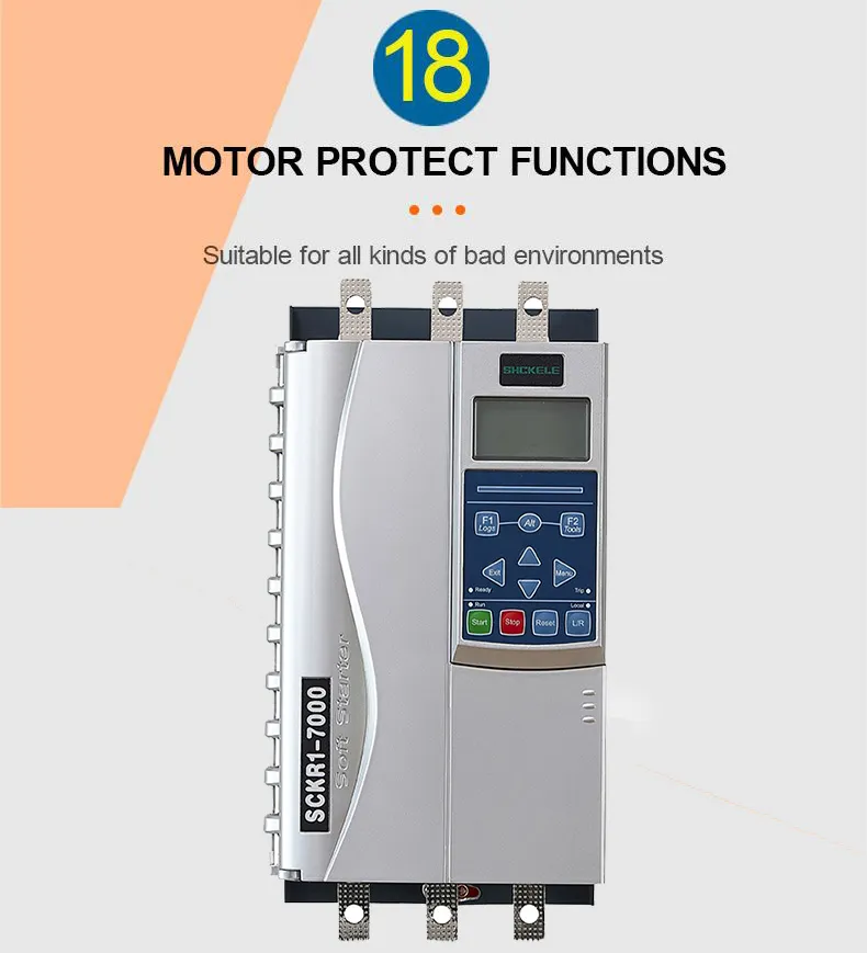 Built in Bypass 18.5kw 37A 380V Intelligent Motor Soft Starter Communication Modbus