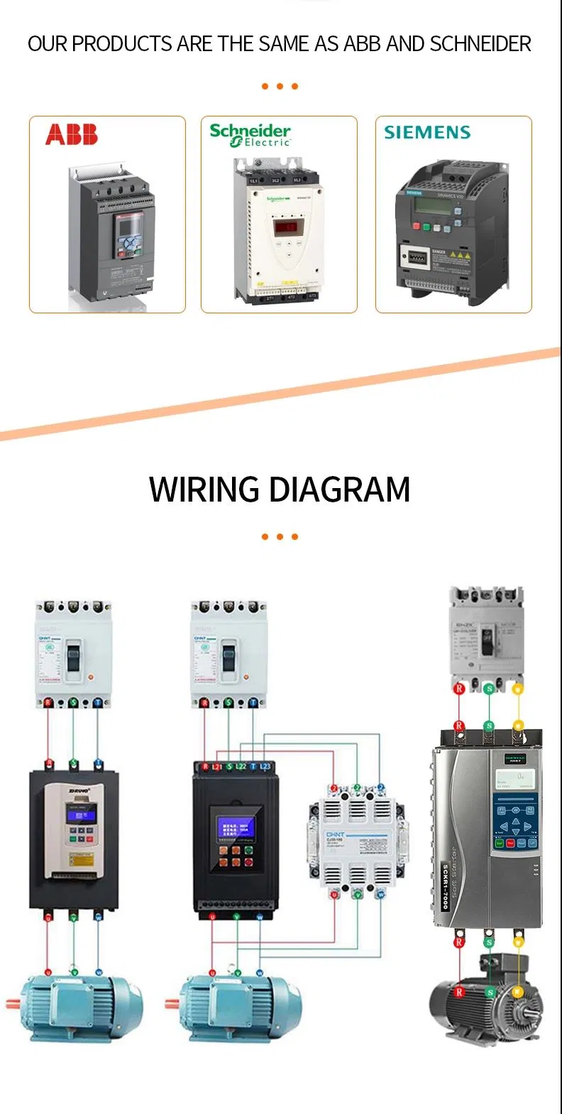 China Manufacturer Built in Bypass AC 3 Phase 380V Soft Starters 400HP 315kw Motor Pump