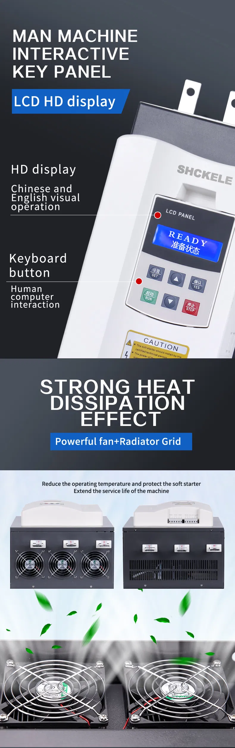 Factory 37kw Price Smart 50Hz/60Hz Online Soft Starter for Electric Three-Phase AC Asynchronous Motor