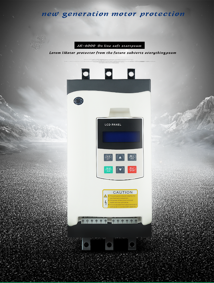 Factory Compressor/Centrifugal Pump /Ball Mill Motor Soft Starter 3 Phase 7.5 Kw 380V/660V