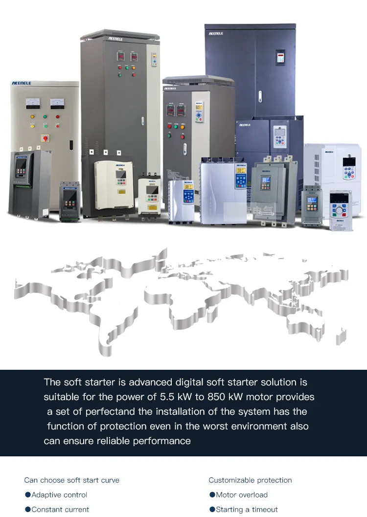 Factory Direct Sales Quality Assurance AC Motor 400A 380V 50Hz/60Hz China Bypass Soft Starter 200 Kw 400kw 630kw 3 Phase