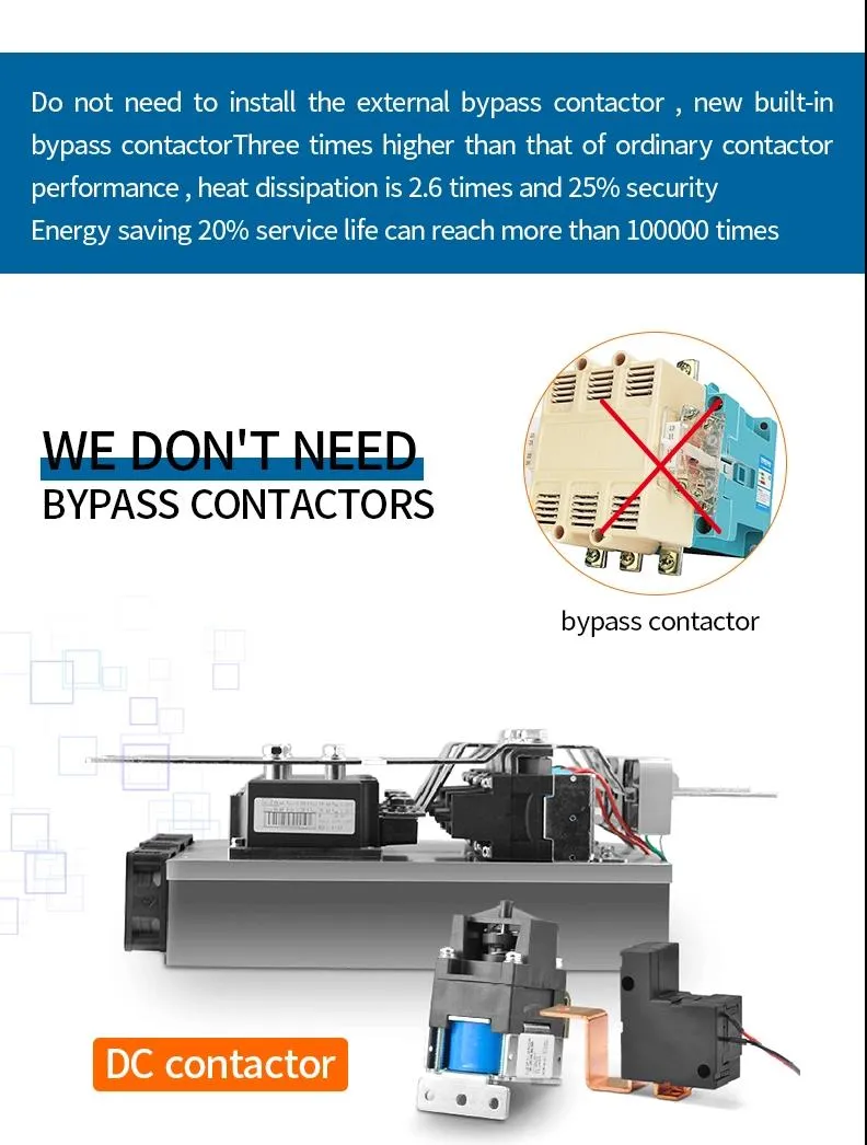 Factory Price 3 Phase 380V 15kw 20HP 30A Built in Bypass Contactor Motor Soft Starter for Motor