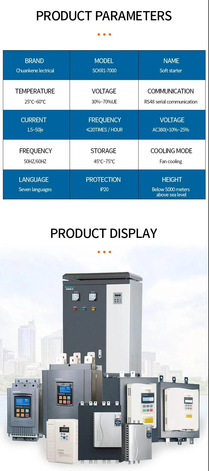 Factory Sell 3 Phase 380V 690V 500kw RS485 Profibus Motor Soft Starter