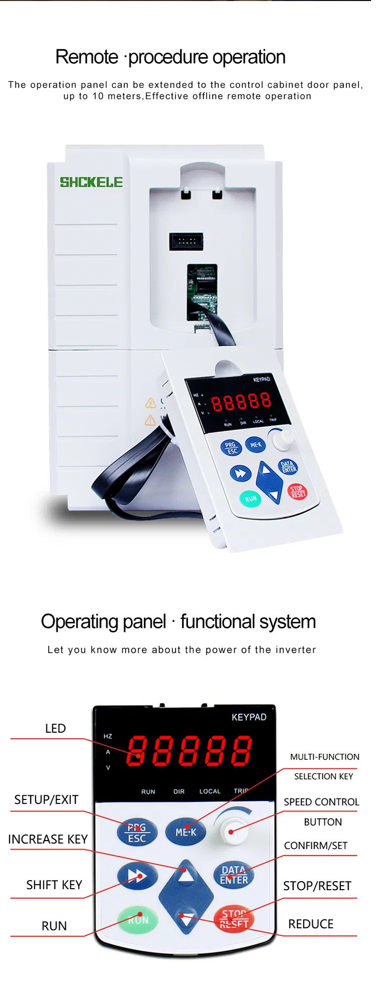 Factory Sell Mini Type 1 Phase Input 3 Phase Output 5.5 Kw Variable Frequency Drive/Converter/VFD/ 7.5 HP for Crusher Motor