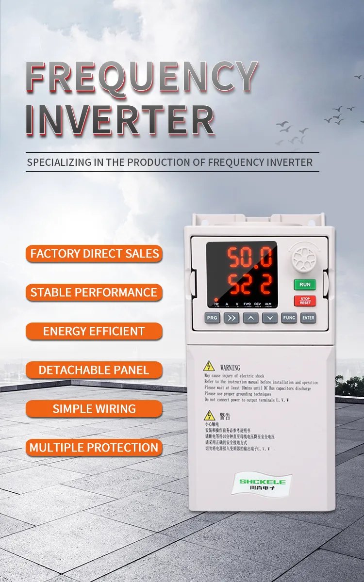 Frequency Inverter 2.2kw 380V VFD CE Certificate