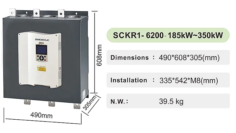 High Quality 380V/690V RS485 400kw Soft Starter for 3 Phase 545HP AC Motor Drive Pump