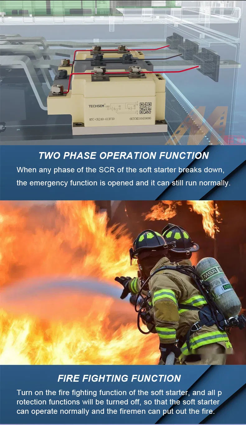 High Quality 7.5kw Three-Phase 380V Built-in Bypass Soft Starter