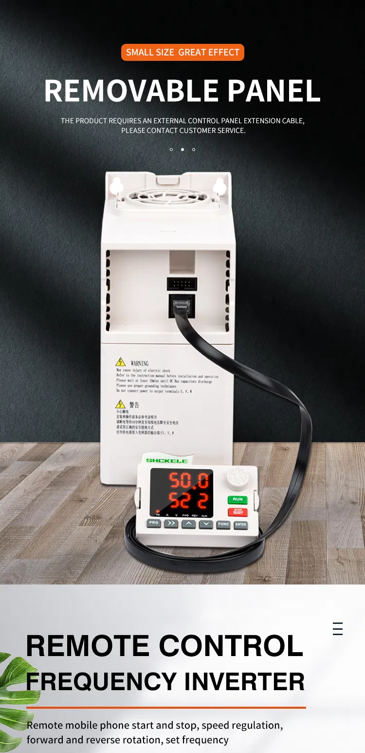 High Quality Accept OEM Water Pump Controller Panel Frequency Drive 7.5kw 380V VFD