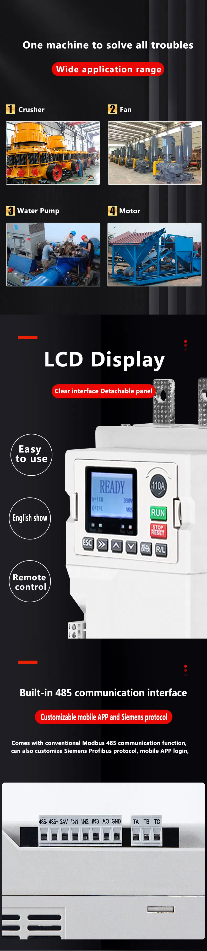 High Quality Intelligent 7.5kw Online Soft Starter