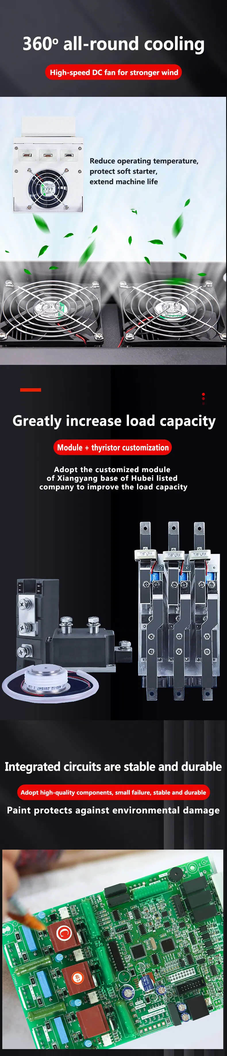 High Quality Online Soft Starter 3 Phase 90kw