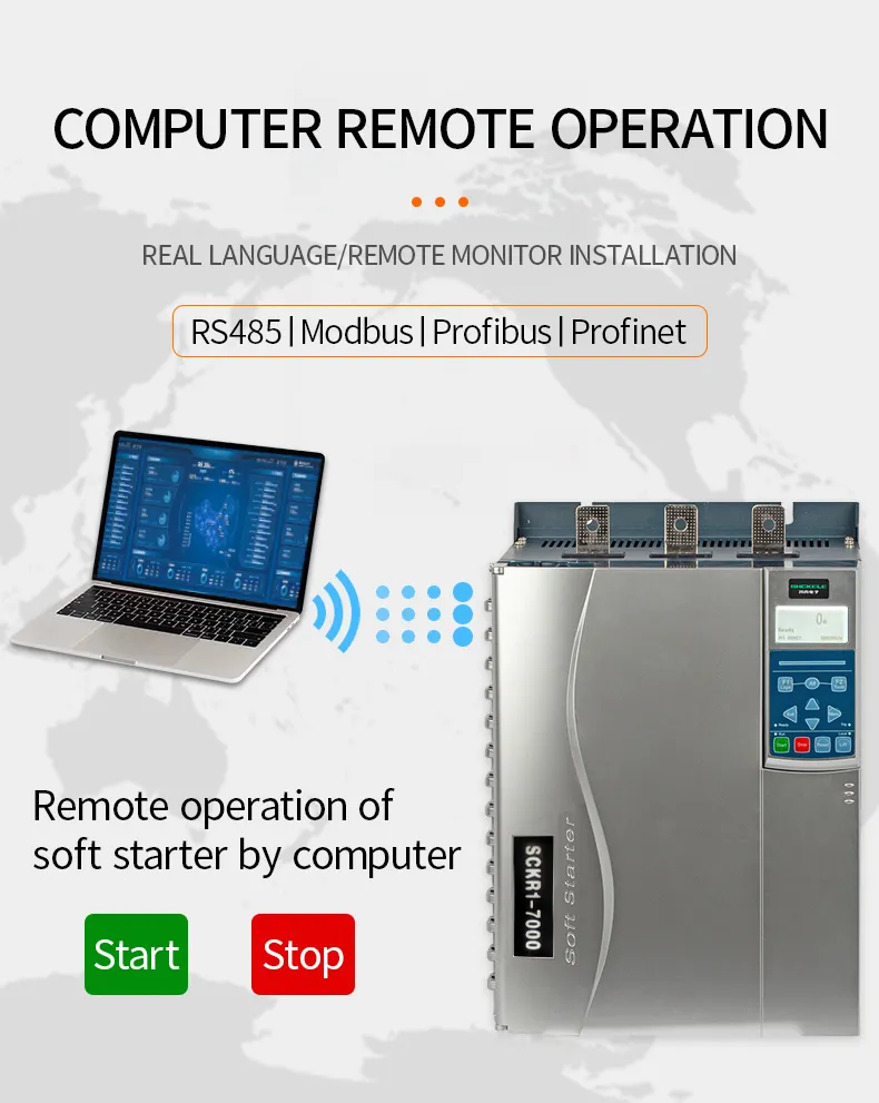 High Quality Three Phase 220V 90A 45kw Intelligent Motor Soft Starter
