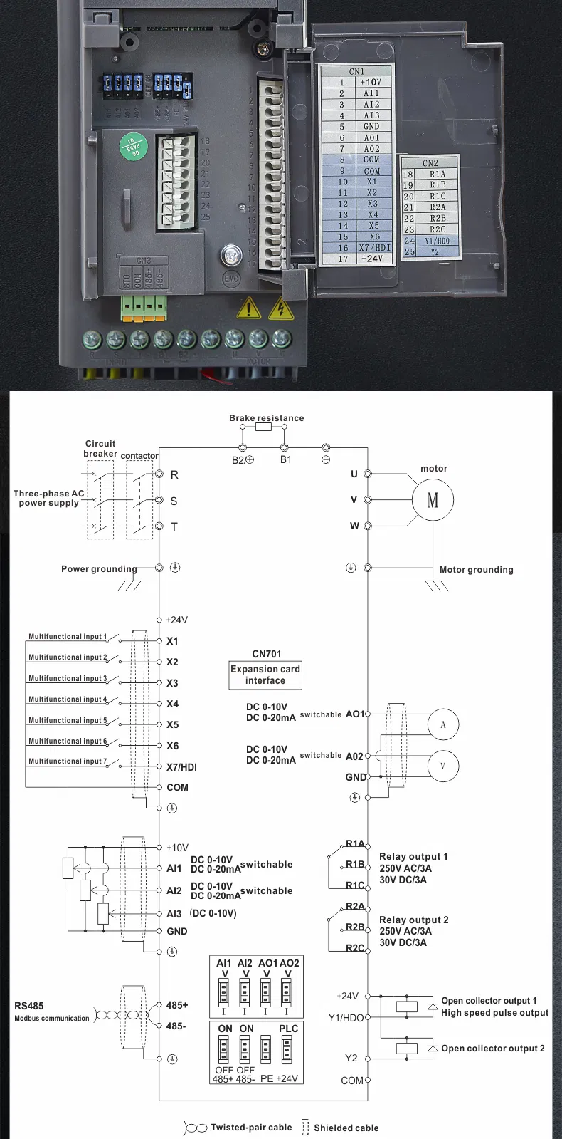 Hot Sale VFD Mini 380V Variable Frequency Drive 1.5kw to 30kw