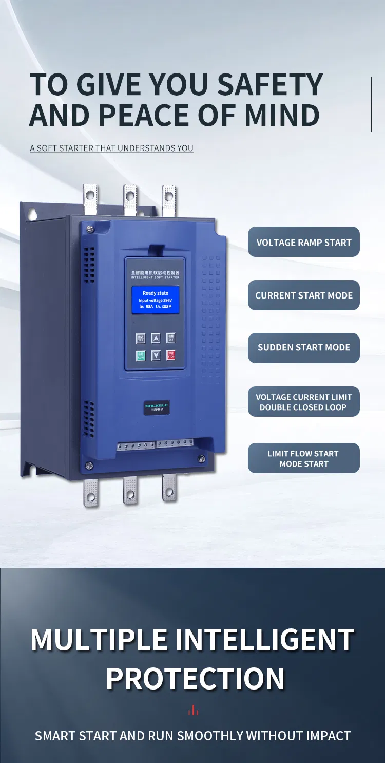 Low Price Three Phase 380V 11kw to 320kw Motor Soft Starter