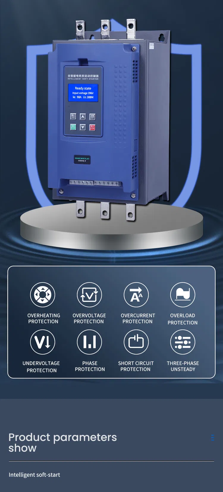 Low Price Three Phase 380V 11kw to 320kw Motor Soft Starter