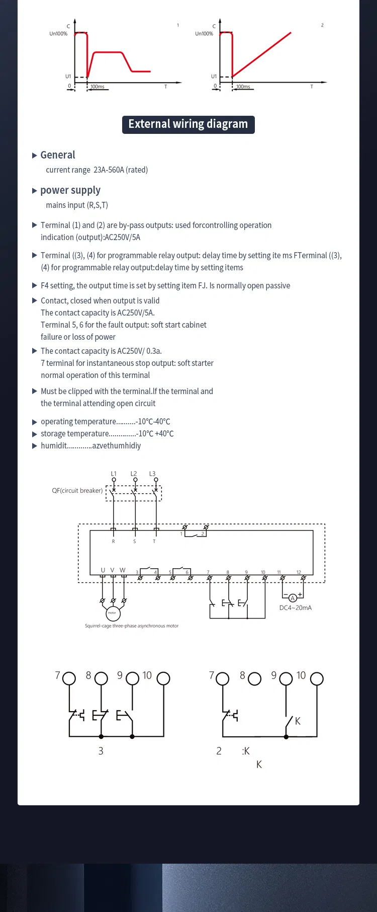 Low Price Three Phase 380V 11kw to 320kw Motor Soft Starter