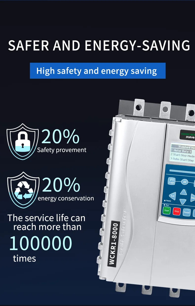 Manufacturer Built in Bypass Soft Starter 50Hz 60Hz 11kw~250kw