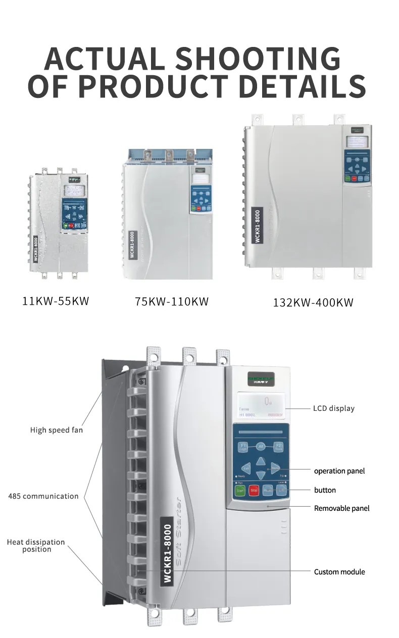 Manufacturer Built in Bypass Soft Starter 50Hz 60Hz 11kw~250kw