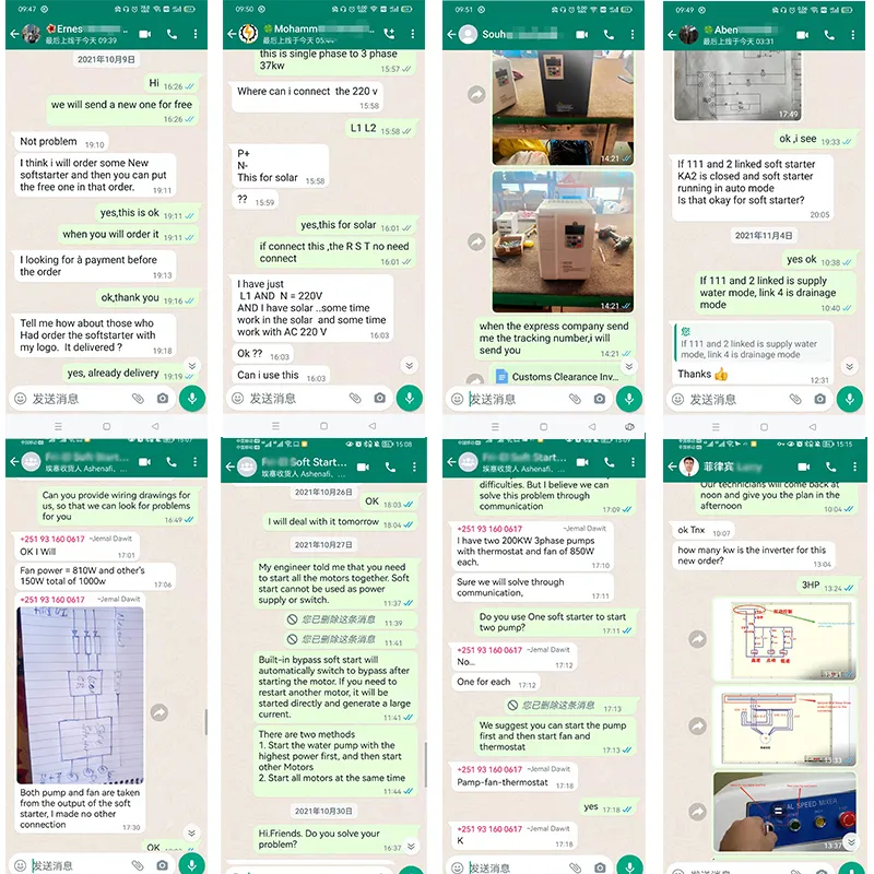 Russian Language 160kw Power Heavy Load for Crusher/Ball Mill AC Soft Starter