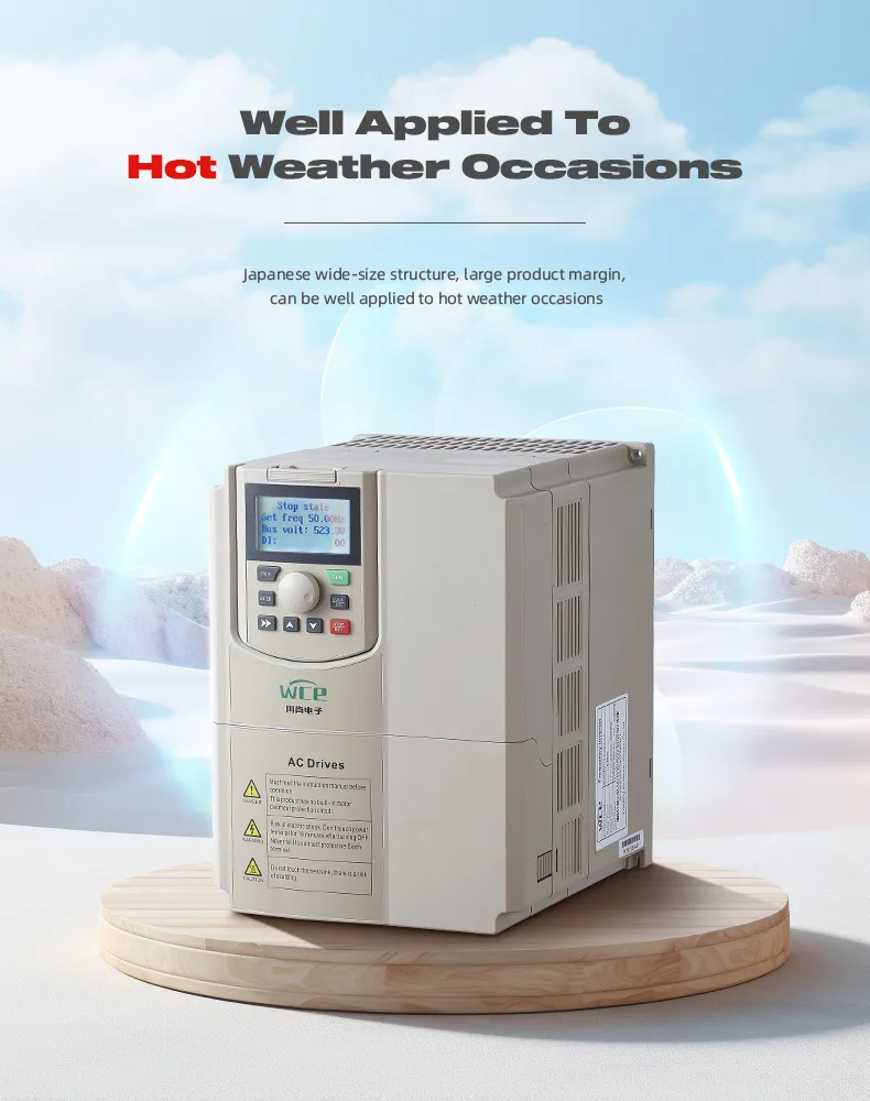 Support Mobile APP Frequency Converter 7.5kw to 90kw Speed Controller VFD