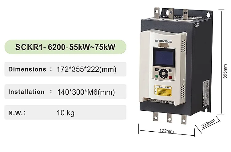 Wce 55kw~75kw 380V~440V on-Line Soft Starter Manufacture