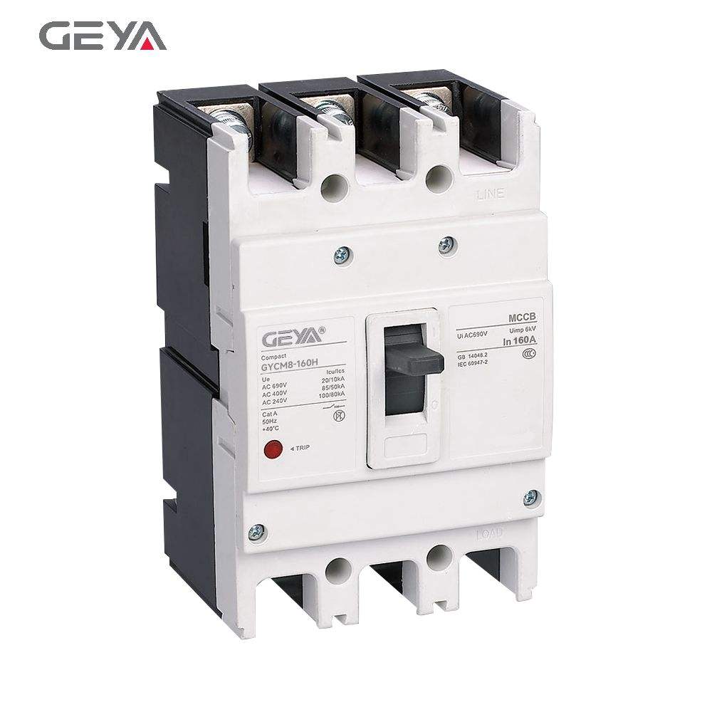 GEYA GYCM8-125S/4300 10A-125A Electronic 3poles Electrical Circuit Breaker Mccb 3p High Breaking Capacity Magnetic